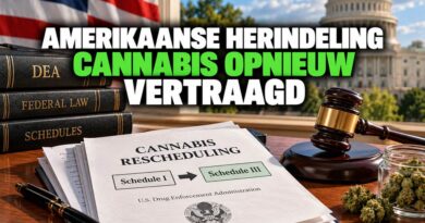 Amerikaanse cannabisherindeling vertraagd 2026