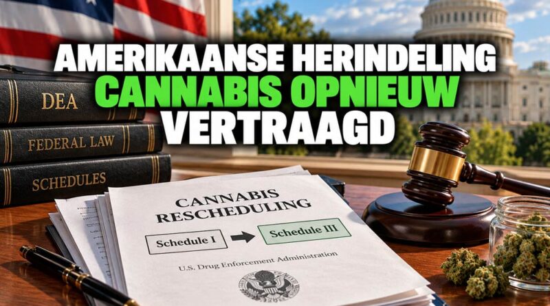 Amerikaanse cannabisherindeling vertraagd 2026