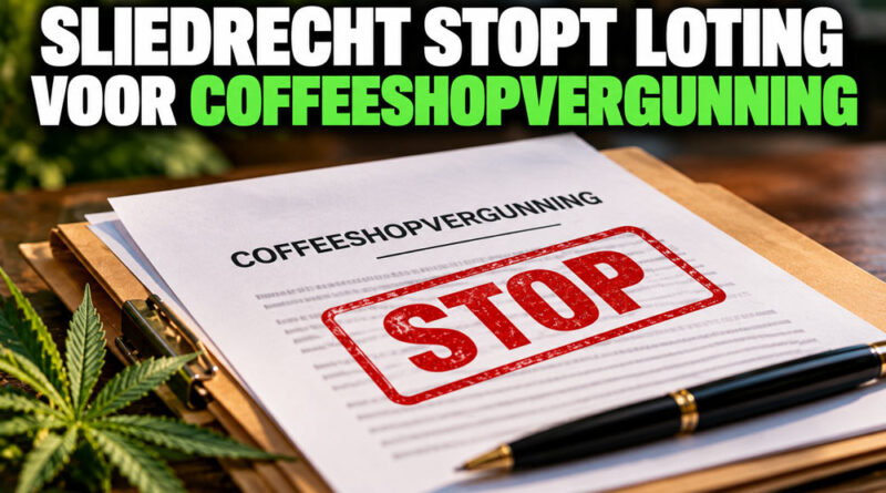 Sliedrecht stopt loting voor coffeeshopvergunning